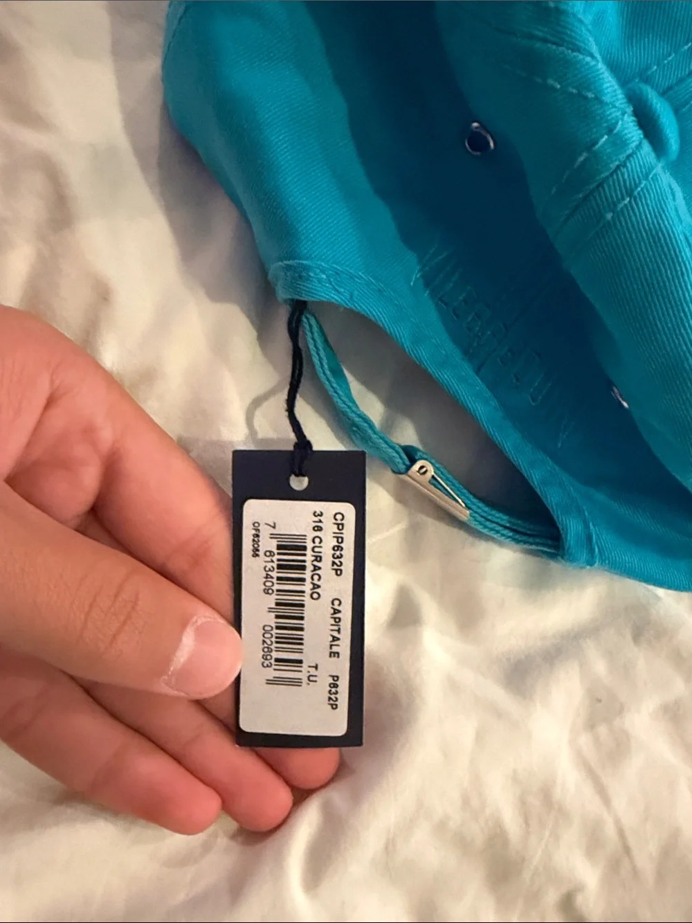 Vilebrequin Turquoise Hat with Branded Tag